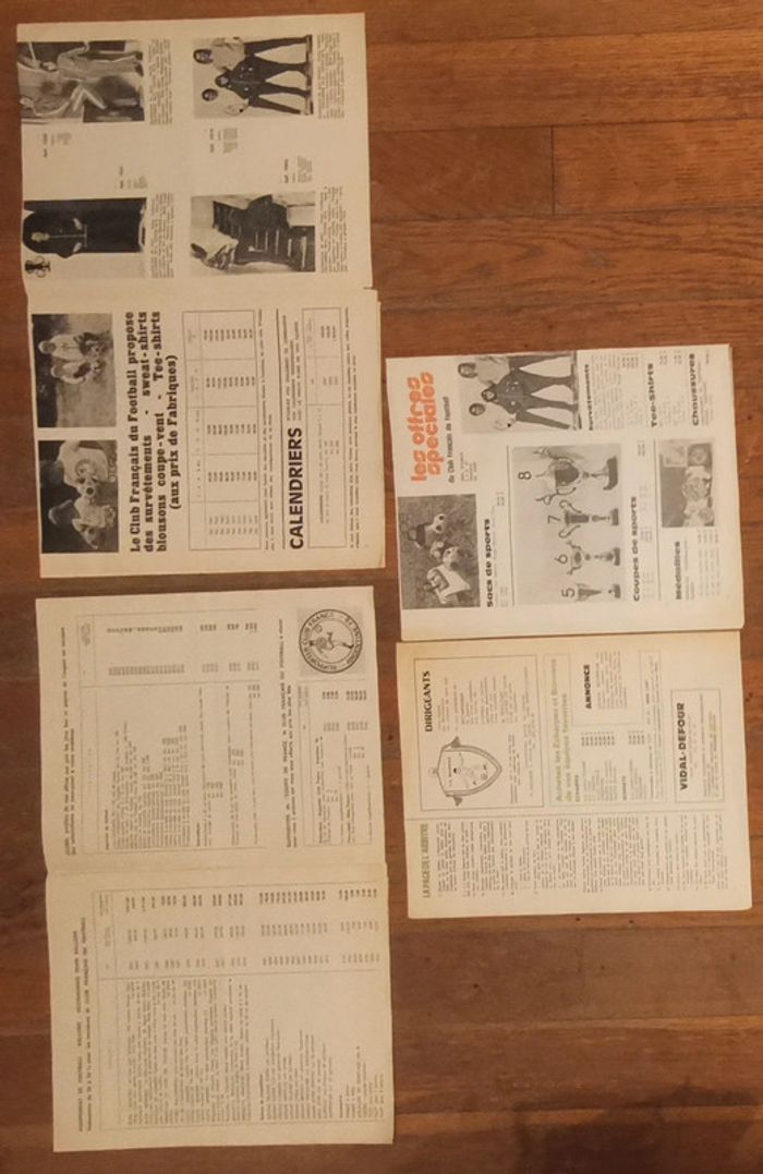 Lot de 4 anciens fascicules Revue club français du football CFF 1978 vintage - photo numéro 7