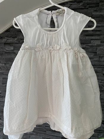 🌸 Robe sans manche blanche Eliane et Léna - légère et bohème 18 mois 🌸