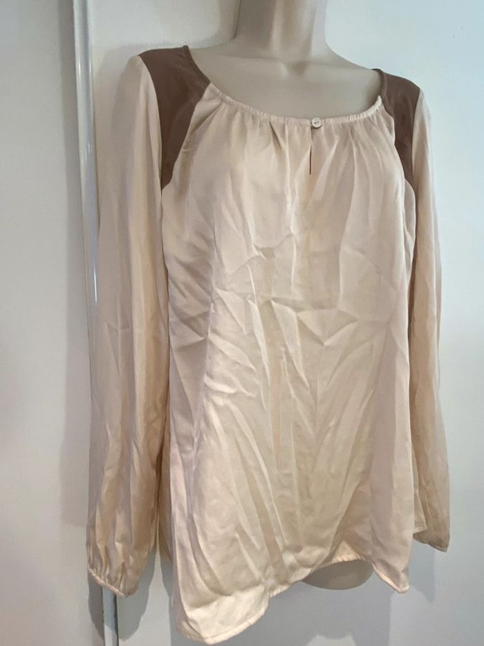 Blouse esprit taille 40 beige crème - photo numéro 11