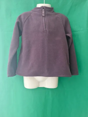 Pull polaire col zippé 4-5 ans Tex