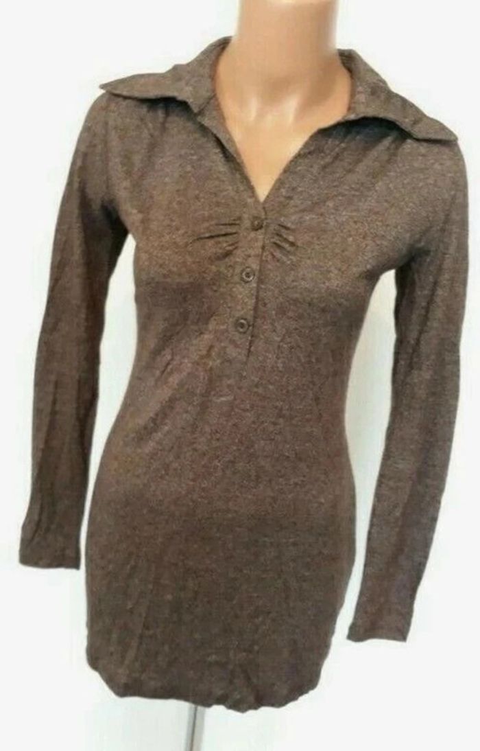 Beau haut forme tunique marron T: 36 /38