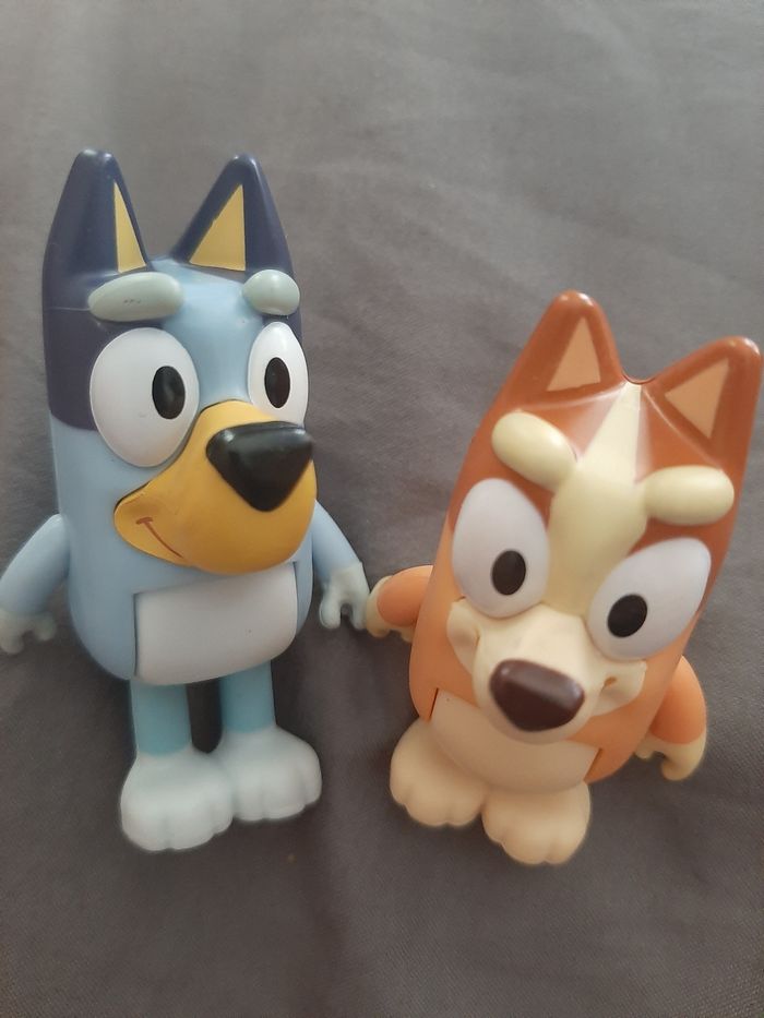 Lot figurines Bingo et Bluey