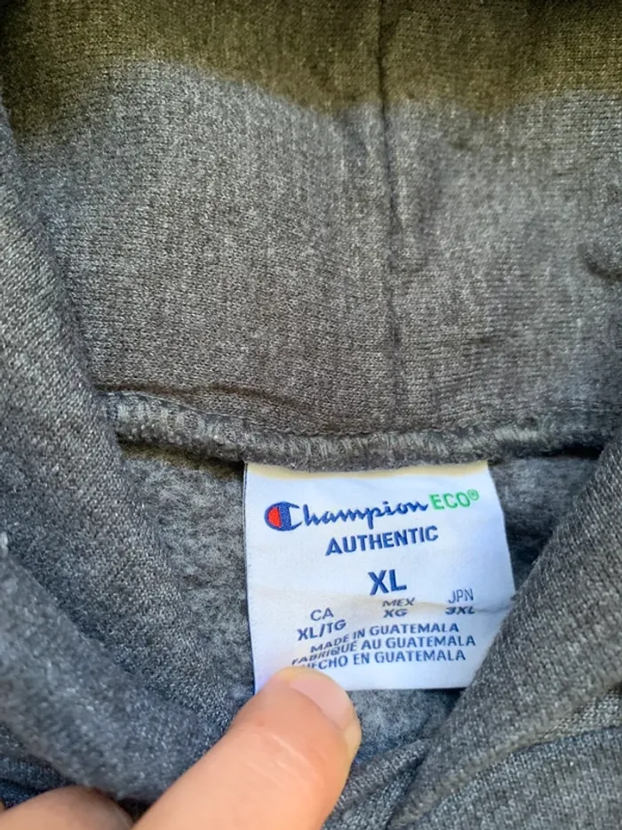 Sweat à capuche Champion Gris foncé « Bud of California » Taille XL - photo numéro 3