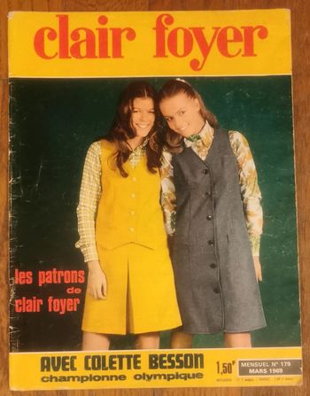 Ancien magazine clair foyer 1969 vintage