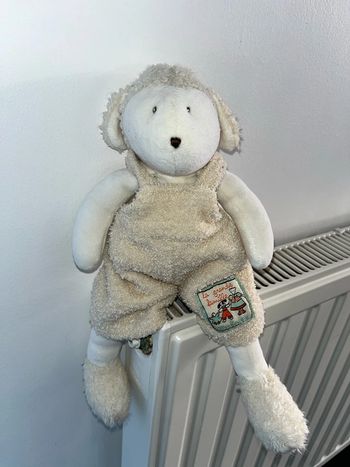 Peluche doudou, pantin, mouton, agneau, la grande famille moulin roty