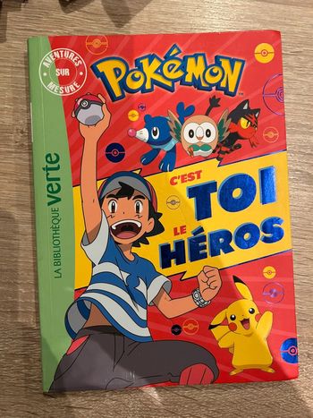 Livre Pokémon c’est toi le héros