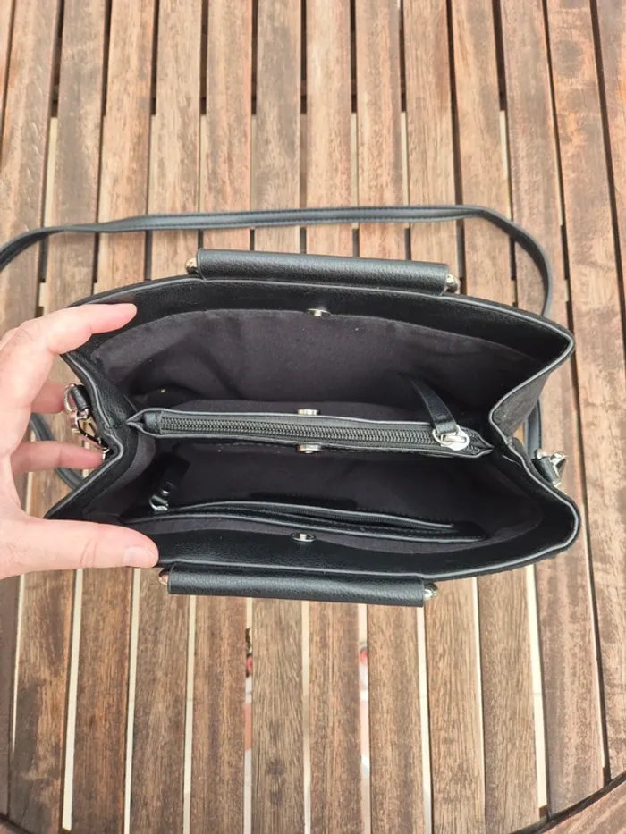 Petit sac à main noir Cache Cache - photo numéro 5