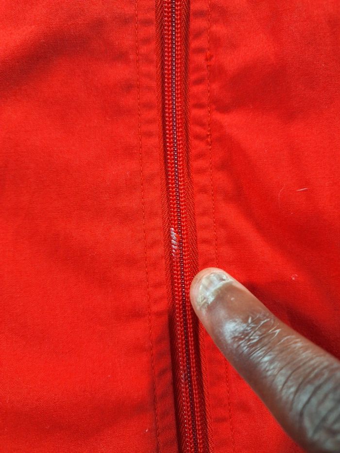 veste légère / Track jacket hummel / homme - taille 2XL / gris et rouge brodé (521) - photo numéro 8