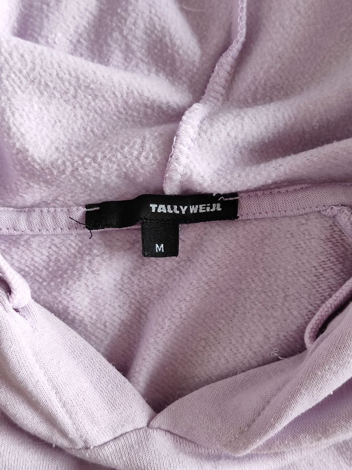 sweat à capuche lavande "meow" - photo numéro 5