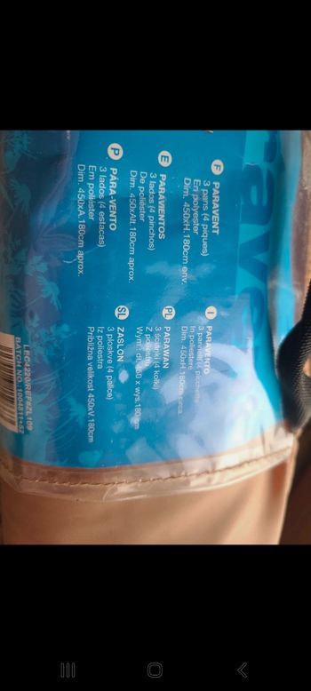 Paravent jamais déballer