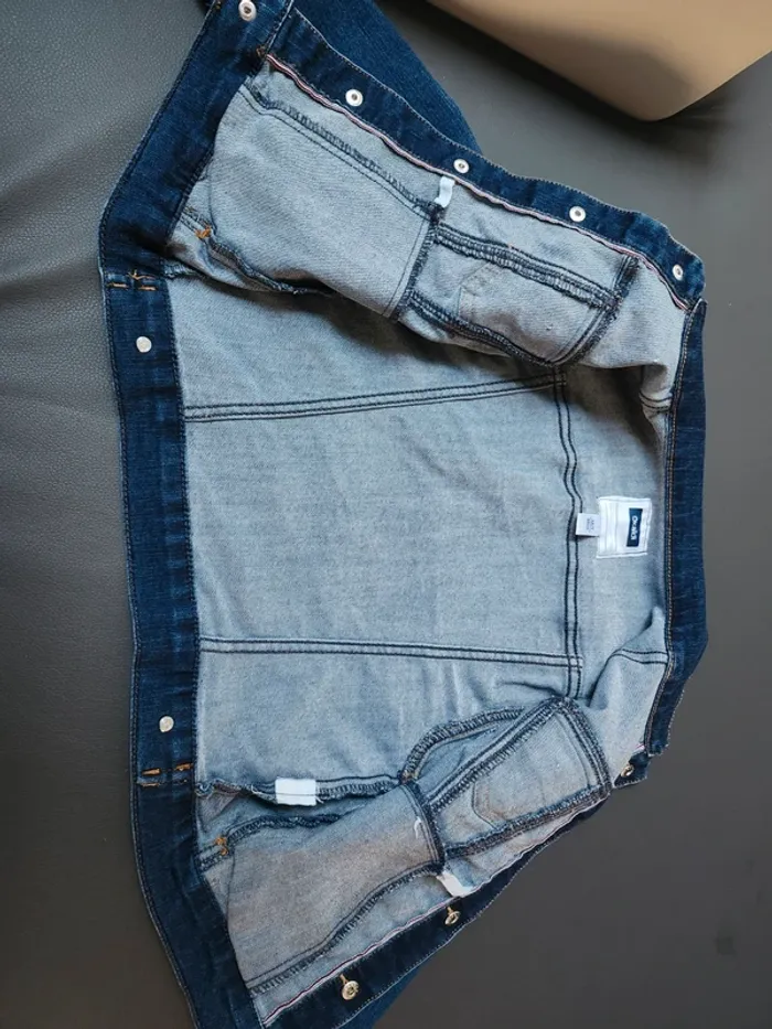Veste en jean garçon boutons pressions okaidi garçon - photo numéro 6