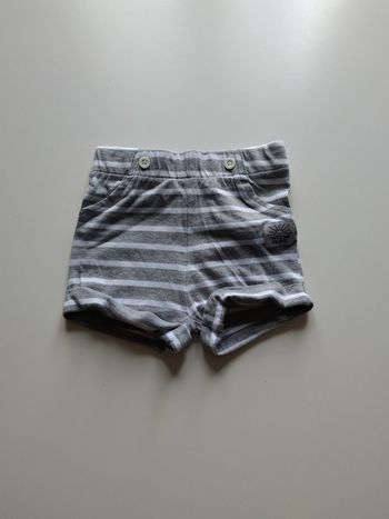 short coton rayé kiabi garcon 3 mois