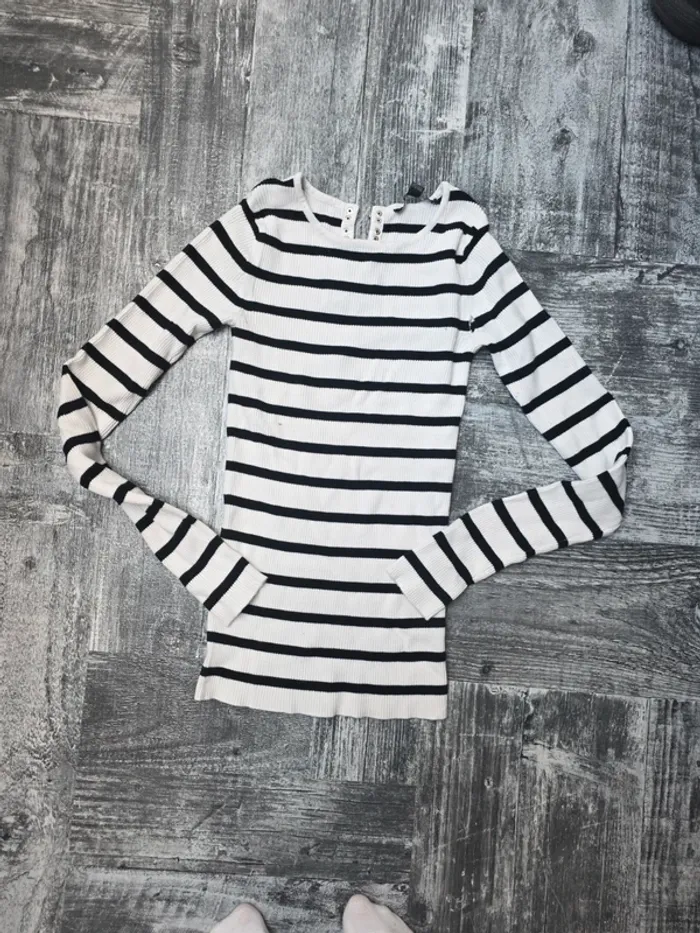Haut noir et blanc femme tally weijl