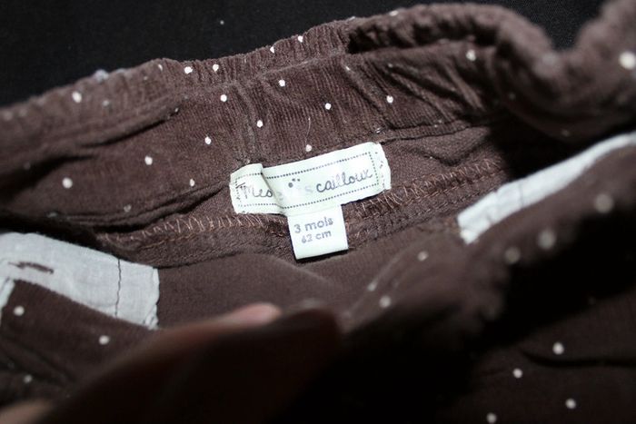 Pantalon velours + legging taille 3 mois (62cm) - photo numéro 4