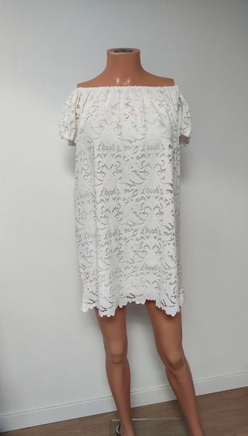 Robe blanche dentelle 36