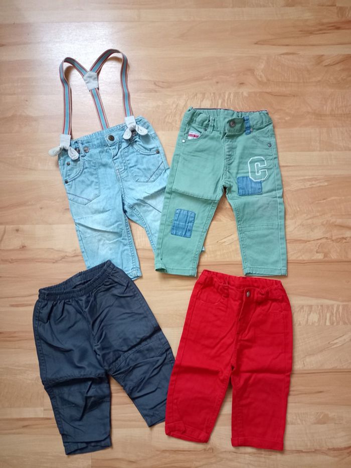 lot pantalons 12 mois