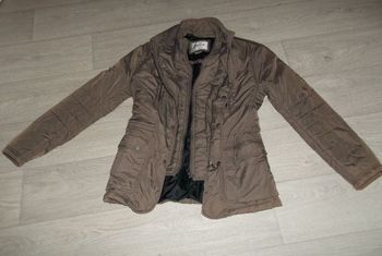 Manteau court GEOX RESPIRA marron multipoches parka taille 42/44