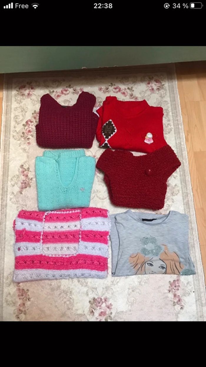 Lot de pull fille