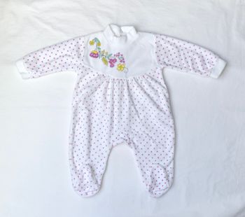 Pyjama velours vintage 6 mois