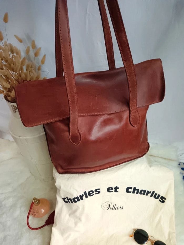 Cabas a Rabat cuir taurillon | Charles et Charlus - photo numéro 6