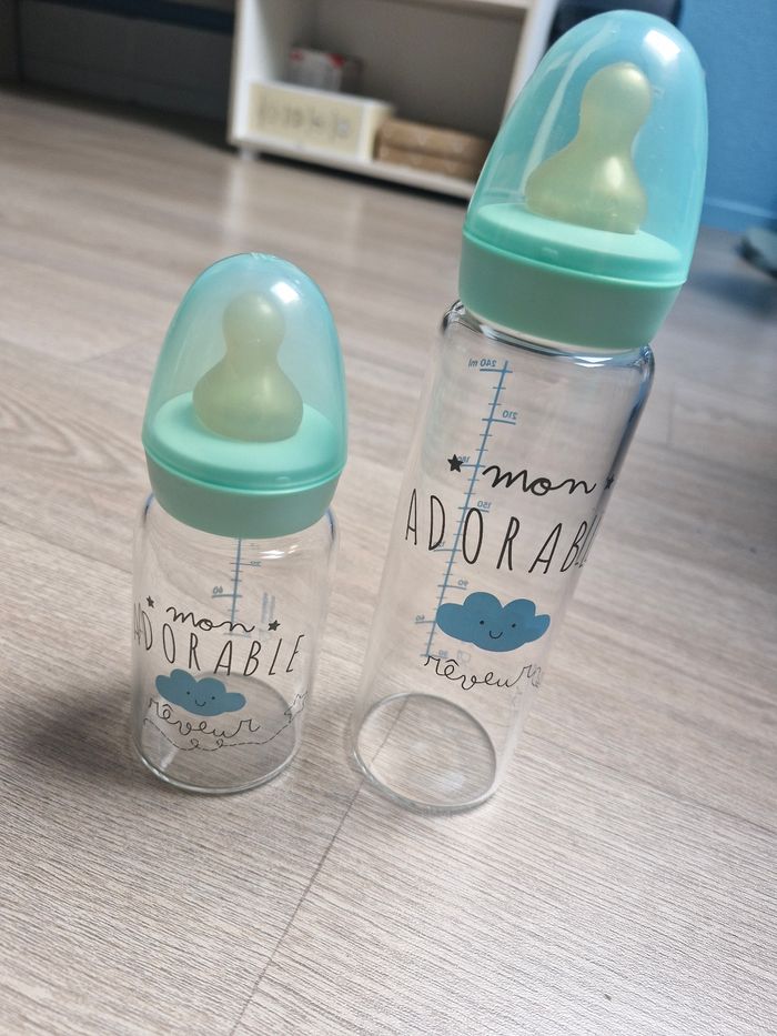Biberons verre ×2