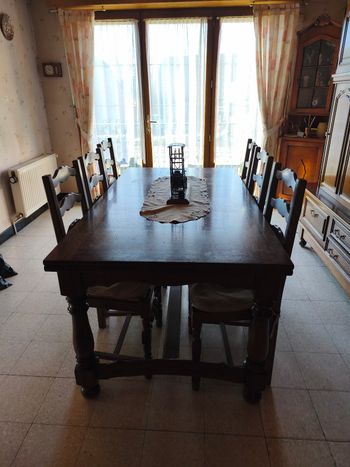 TABLE DE SALLE A MANGER AVEC RALLONGE 