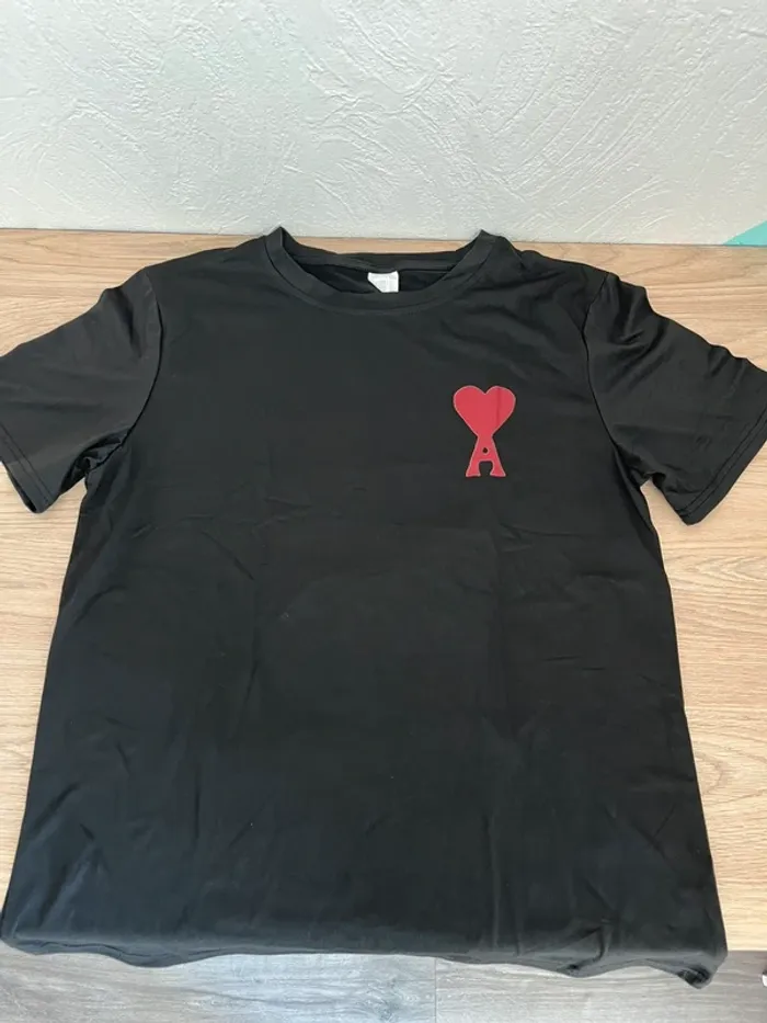 T-shirt noir imprimé tendance - photo numéro 4