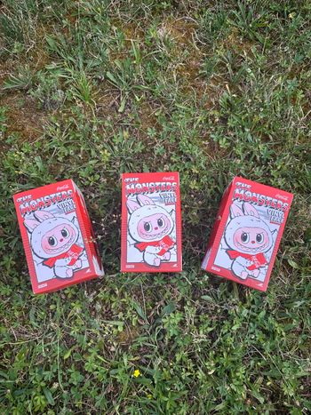 Lot de Pop Mart Labubu The monsters Vinyl Face Coca Cola