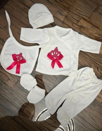 Ensemble bébé fille strass couronne