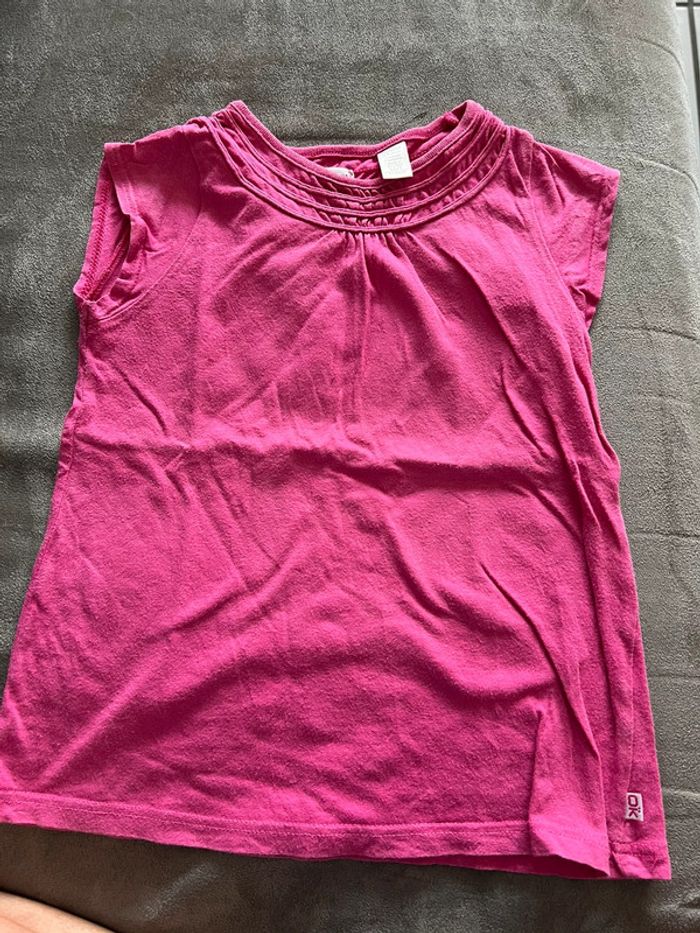 T-shirt fille rose