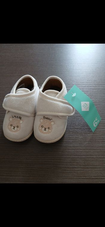 Chaussons nounours garçon 21