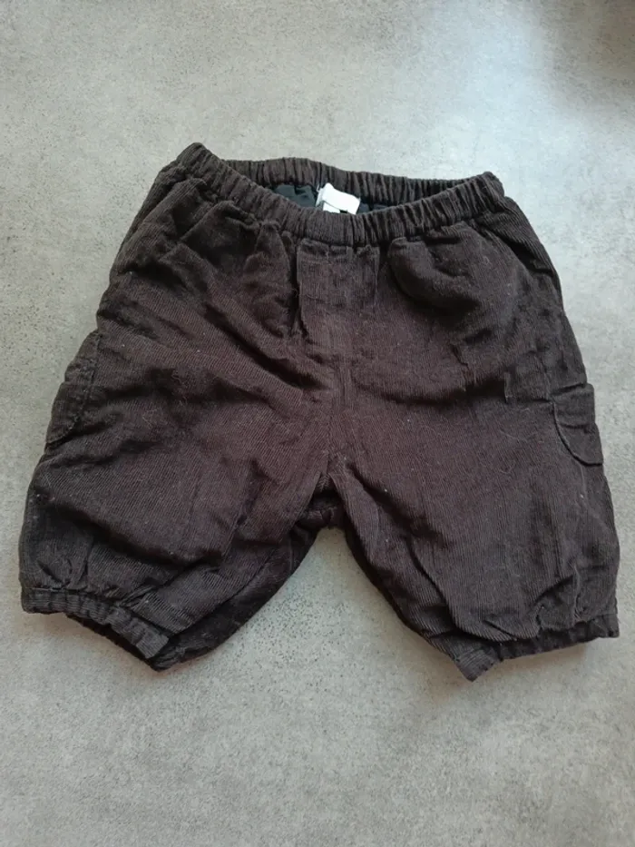 Pantalon velours 3 mois Jacadi Paris marron
