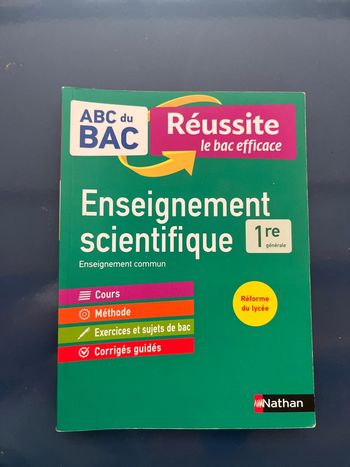 Livre enseignement scientifique