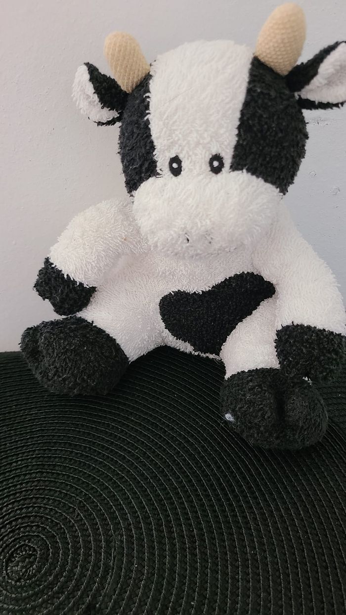 doudou vache noir et blanc lazy daisy