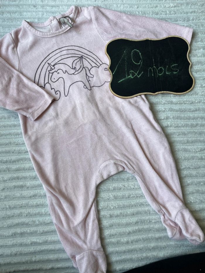 Pyjama licorne 12 mois