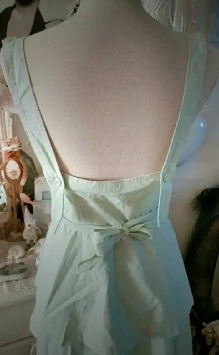 Exceptionnel et rare ensemble bohème jupe vert amande Taille 36 - photo numéro 5
