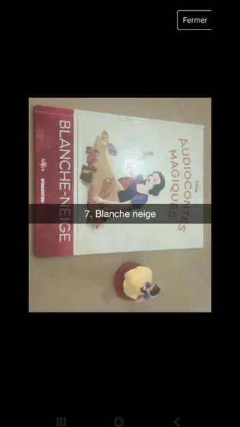 No07 audioconte Magique disney deagostini livre+figurine audio conte compte