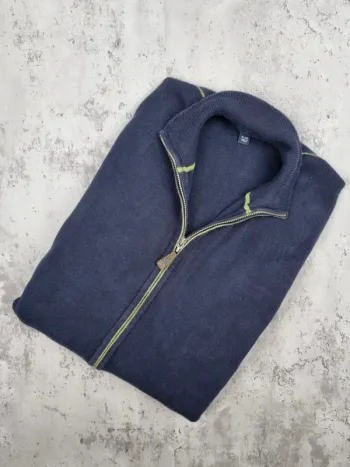Veste zippée Tommy Hilfiger – Bleu marine – Taille XL Hommes (mesures en photos)