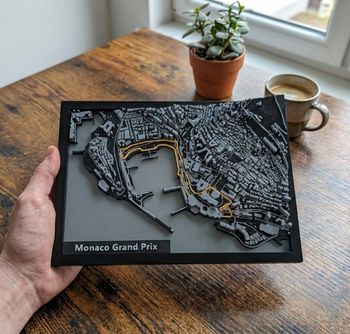 Peinture 3D Circuit Monaco Grand Prix F1
