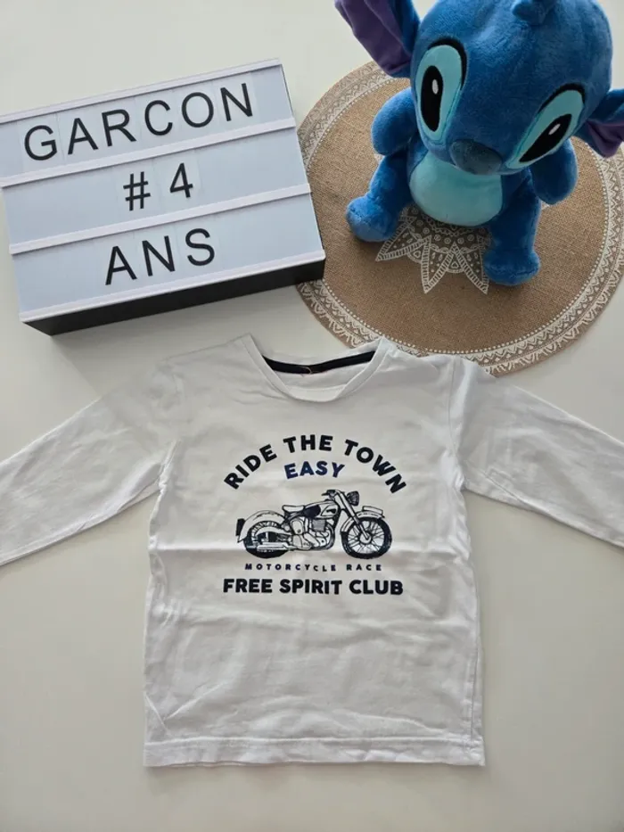 Tee-shirt moto TAO 4ans