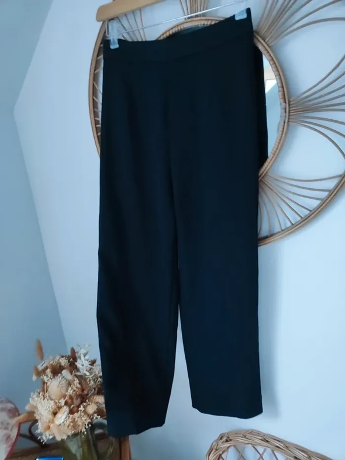 Pantalon oyster noir