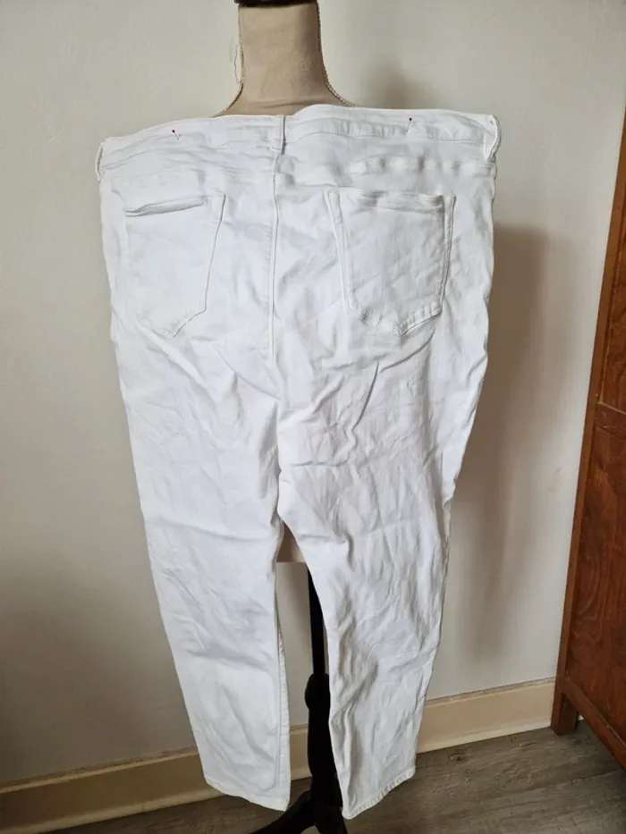 Jean denim blanc asos taille 50 - photo numéro 3