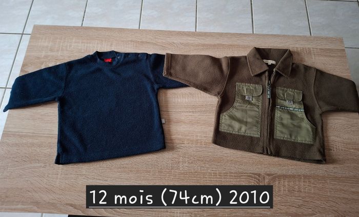 Lot 2 polaires 9 mois