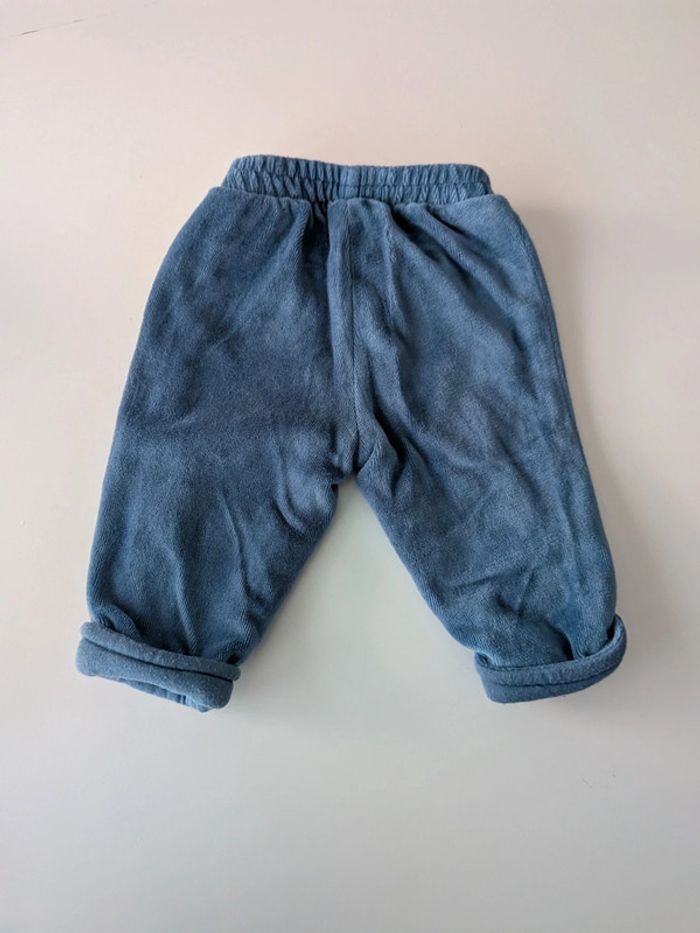 Pantalon 1 mois bleu entièrement doublé - photo numéro 5