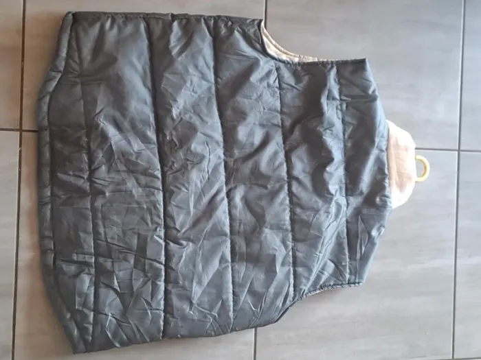 Veste sans manches Gris Beige Torrente Paris Taille L - photo numéro 14