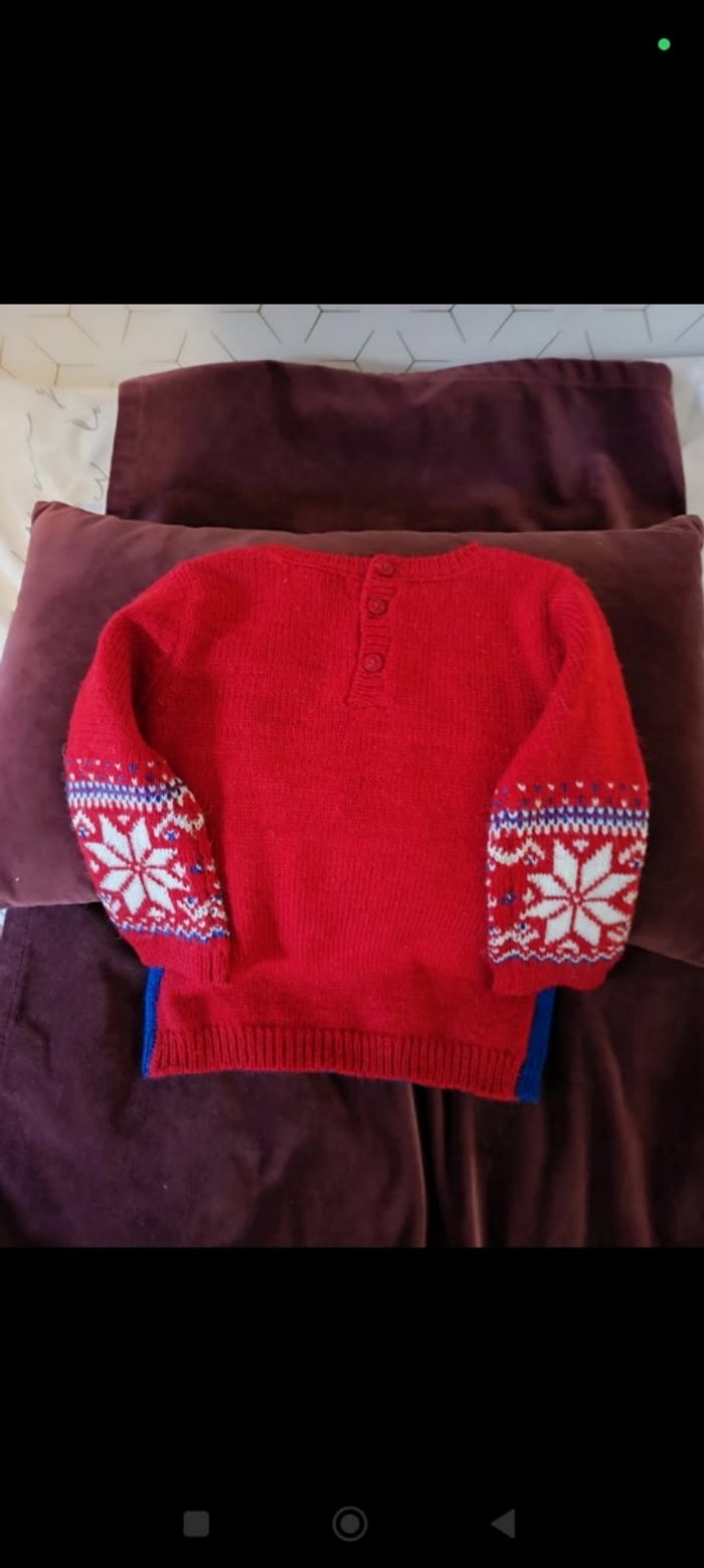 Pull de noel du pareil au même 12 mois 74 cm - photo numéro 3