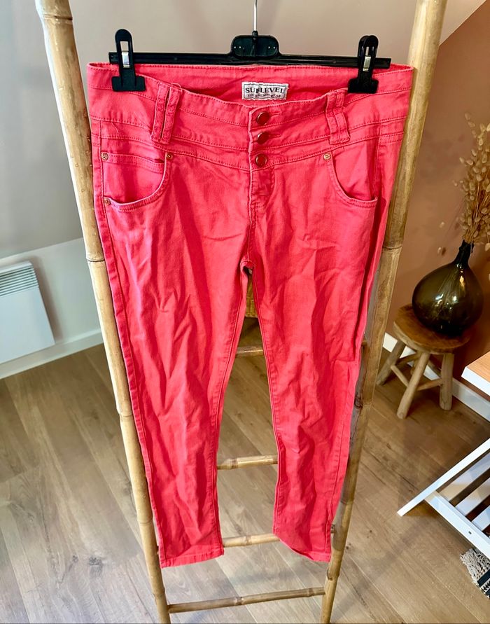 💜 Jeans rose sublevel taille xl 💜 - photo numéro 3