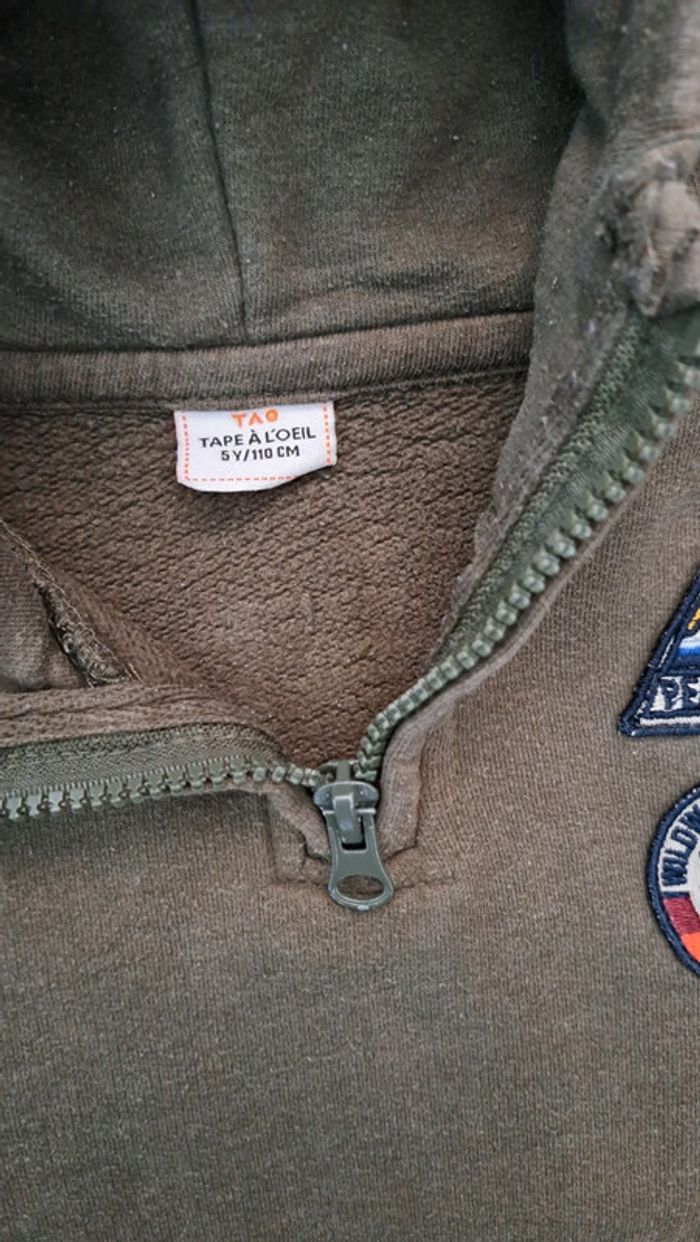 Sweat à capuche kaki - photo numéro 3