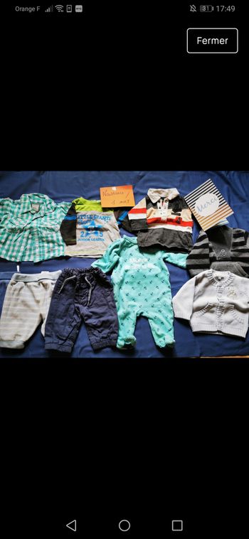 Lot naissance et 1 mois garçon