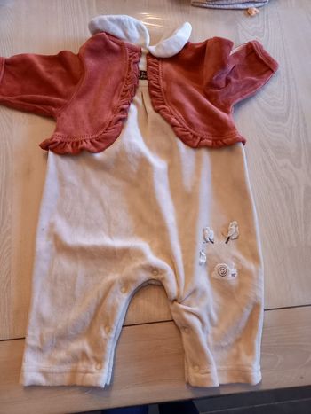 Combinaison 3mois velours